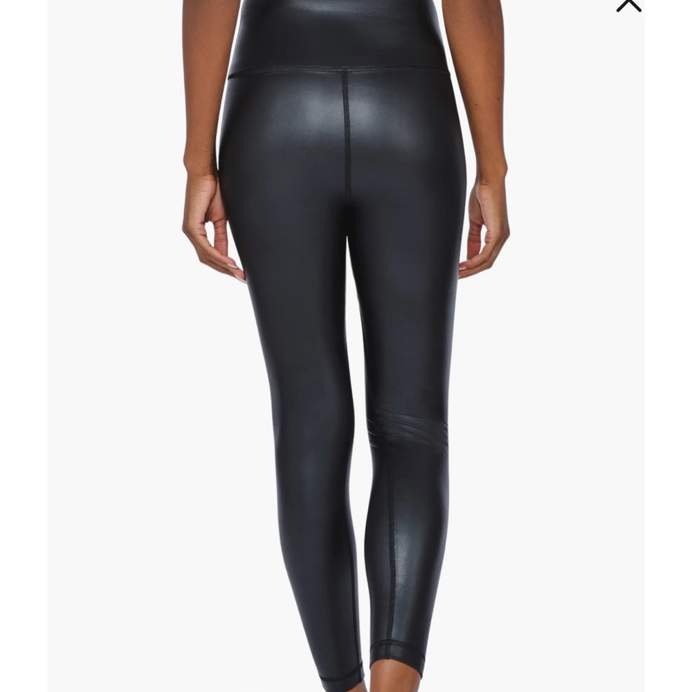 90 Degree By Reflex Shiny Black Leggings